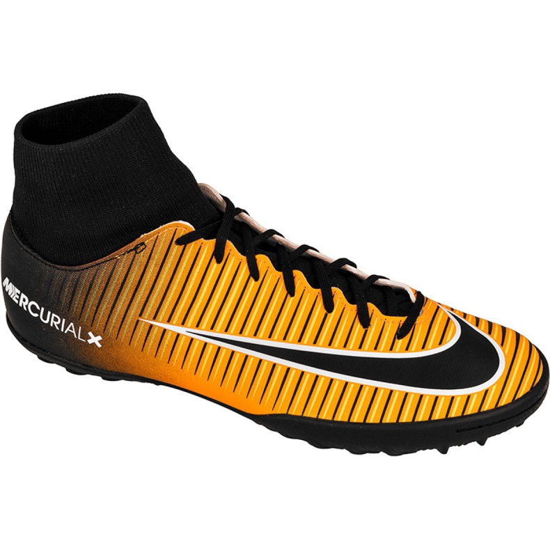 Nike MercurialX Victory Vi Df Tf M 903614-801 Zapatos de fútbol multicolor amarillo