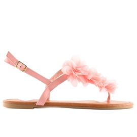 Sandalias con flores rosa CK36P rosa rosado Sandalias con flores rosa CK36P rosa rosado