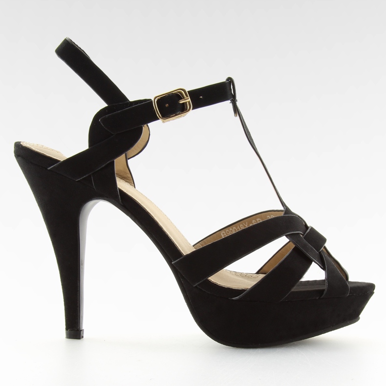Negro Negro Sandalias de tacón B99018Y-SP negro