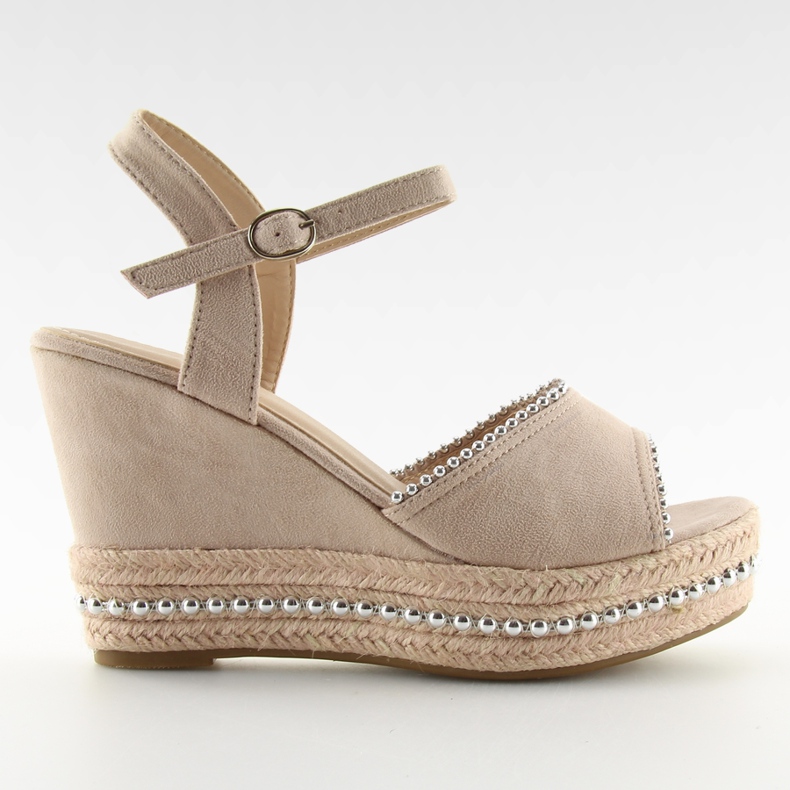 Sandalias cuña beige U-6272 beige