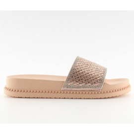 Pantuflas con circonita rosa 966 Pink