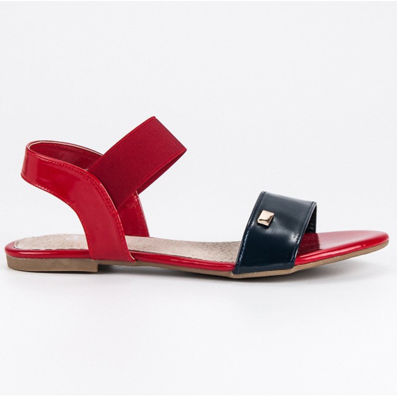 American Club Sandalias americanas rojas rojo
