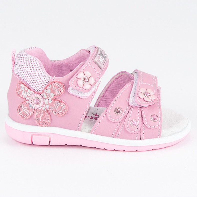 American Club Sandalias americanas de las niñas rosado