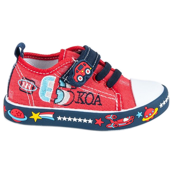 American Club Zapatillas espaciales para niños rojo