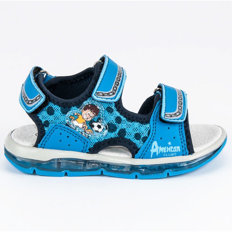 American Club Sandalias de los niños americanos azul