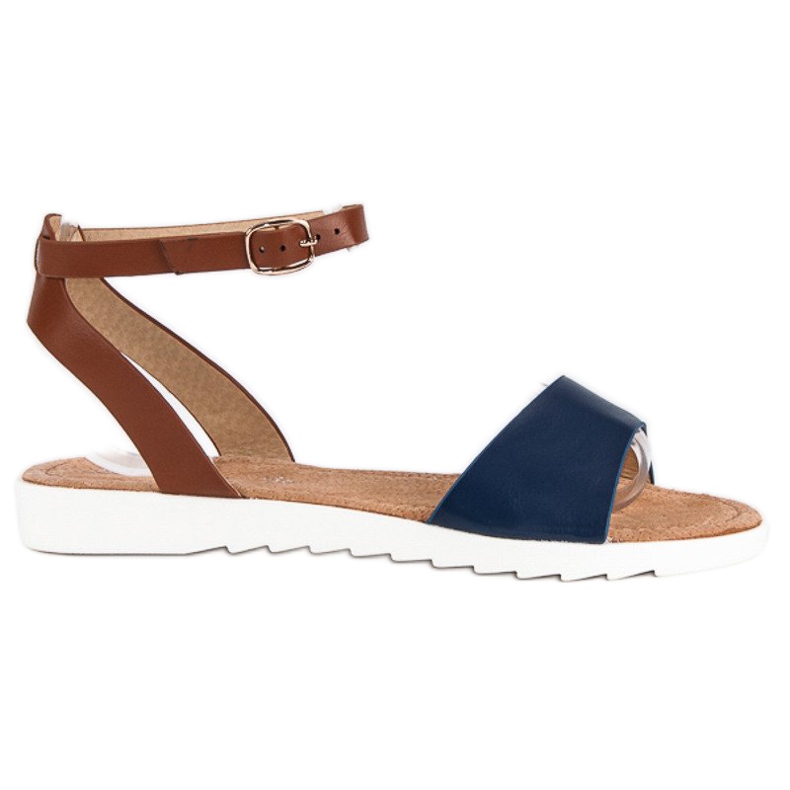 American Club sandalias hebilla americana azul