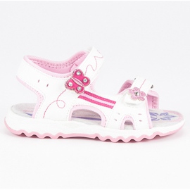 Hasby Sandalias planas para niños blanco