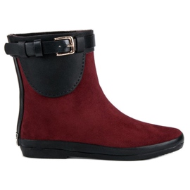 Kylie Botas de agua bajas para mujer rojo Kylie Botas de agua bajas para mujer rojo