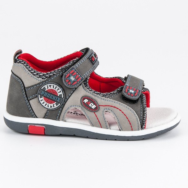 American Club Sandalias americanas para niños gris