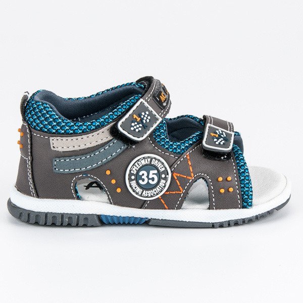 American Club Sandalias americanas cómodas gris