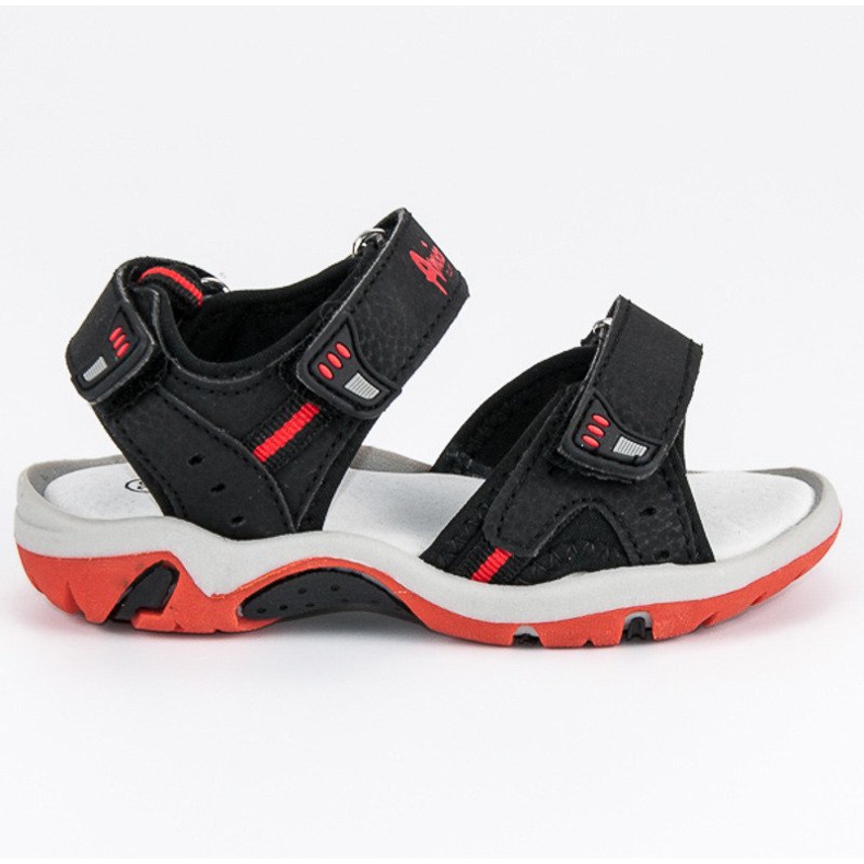 American Club Sandalias negras americanas negro