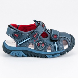 American Club Sandalias de niño americano azul