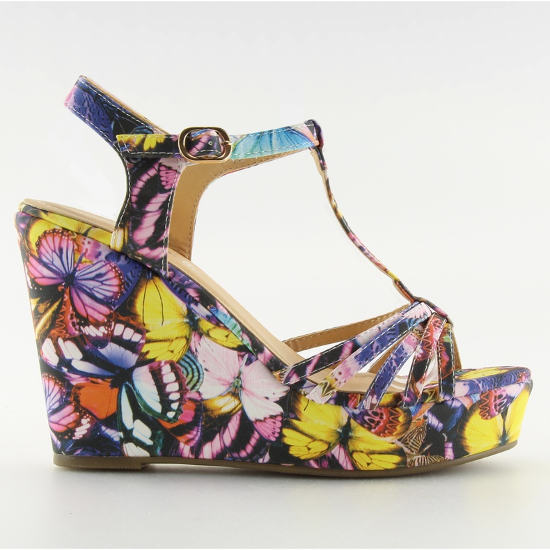 Sandalias con cuña YX-17 negras negro Sandalias con cuña YX-17 negras negro