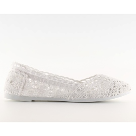 Bailarinas de encaje blanco JX59P blanco