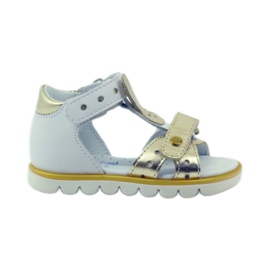 Bartek Sandalki Aplicación Conejo Flexible 31491 Blanco/Oro