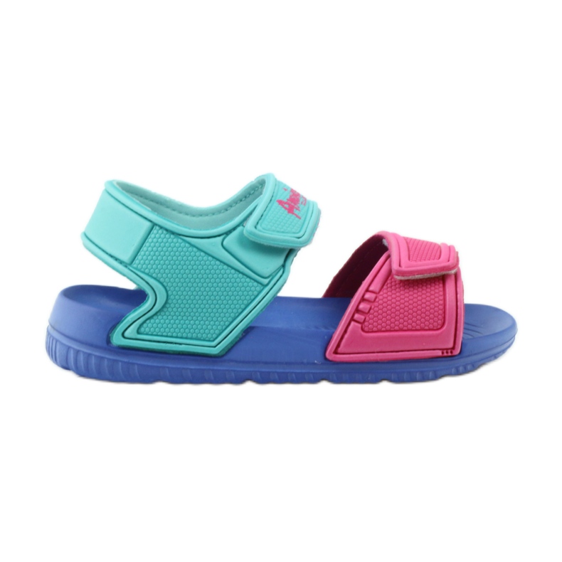 Sandalias de niño para agua American Club azul 6631 verde rosado