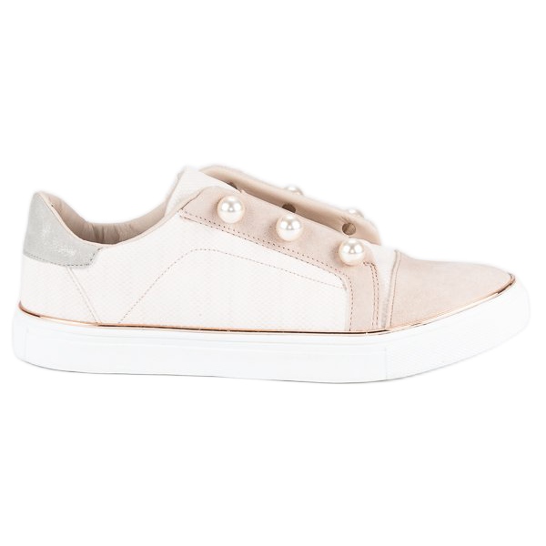 American Club Sneakers De Mujer Con Perlas marrón