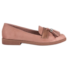 Mocasines rosas elegantes rosado