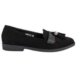 Mocasines negros elegantes