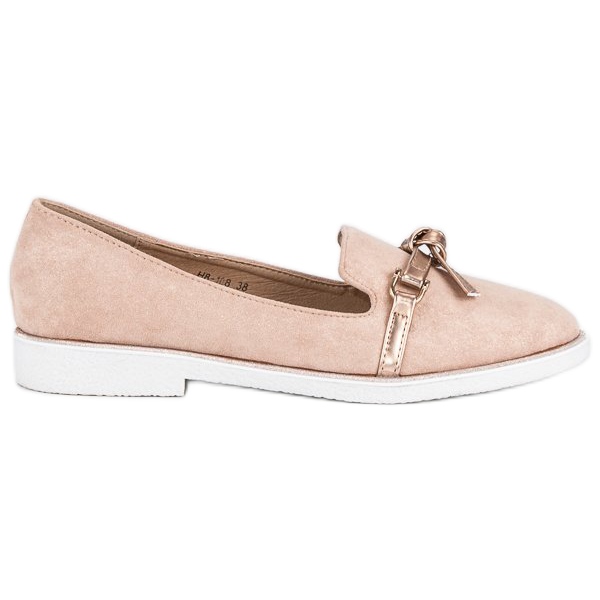 Bestelle Zapatos elegantes de ante rosado