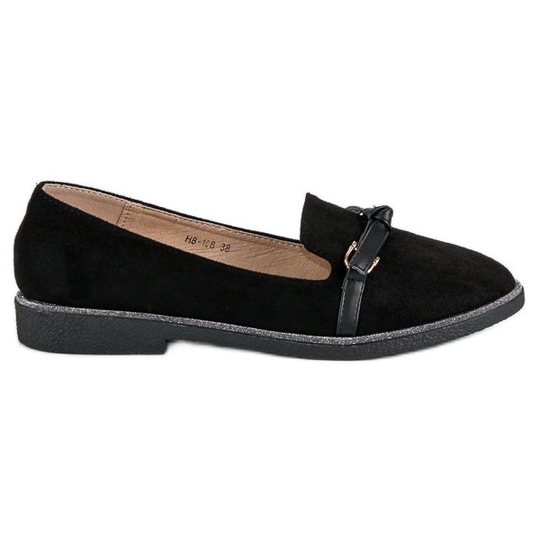 Bestelle Zapatos elegantes de ante negro