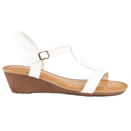 Bello Star Sandalias de verano para mujer blanco