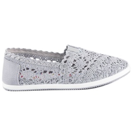 Bailarinas encaje gris Bailarinas encaje gris