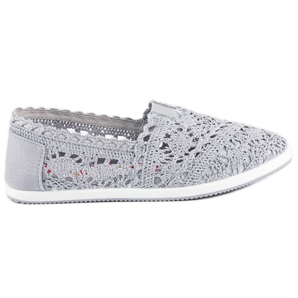 Bailarinas encaje gris Bailarinas encaje gris