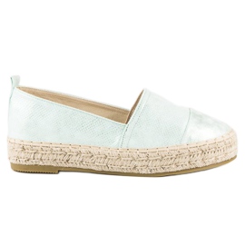 Alpargatas slip-on en la plataforma verde Alpargatas slip-on en la plataforma verde
