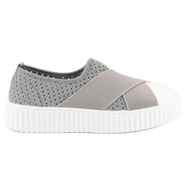 Zapatillas Creepers caladas gris
