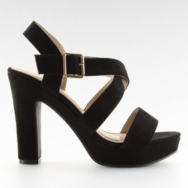 Sandalias negras en el puesto BJ1602-SD negro