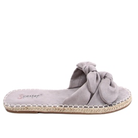 Zapatillas gris mujer gris LL-119 Gris