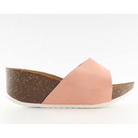 Zapatillas cómodas cuña JM26 rosa rosado