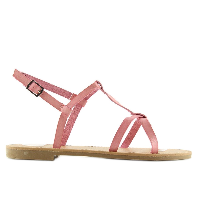 Sandalias fluorescentes rosa rosa golpe de verano rosado