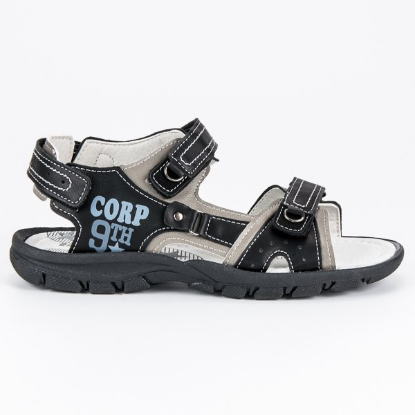 Hasby Sandalias juveniles negro