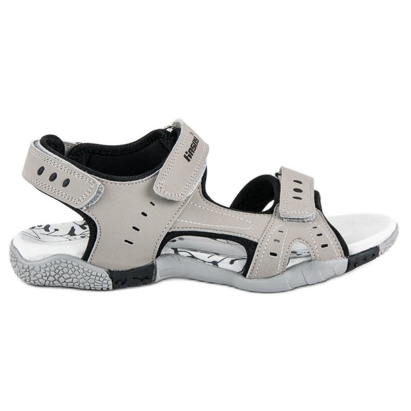 Hasby Sandalias deportivas planas gris