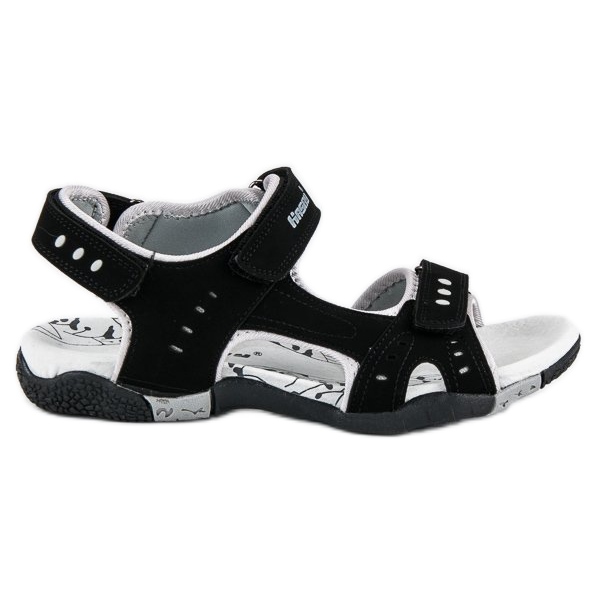 Hasby Sandalias deportivas planas negro