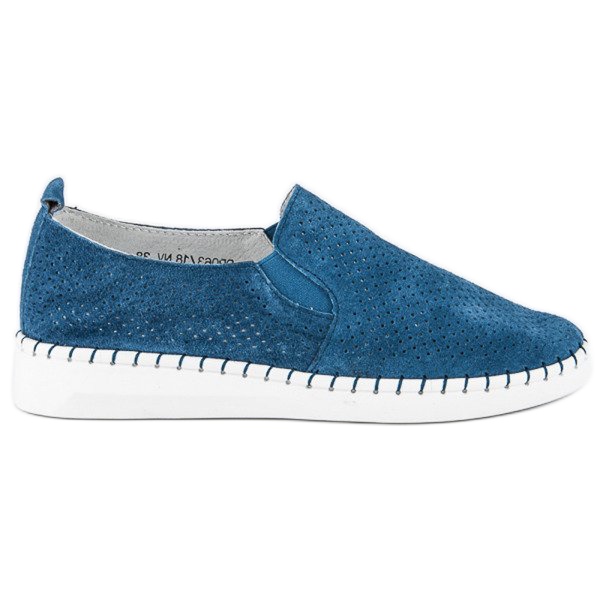 Filippo Zapatos sin cordones calados azul