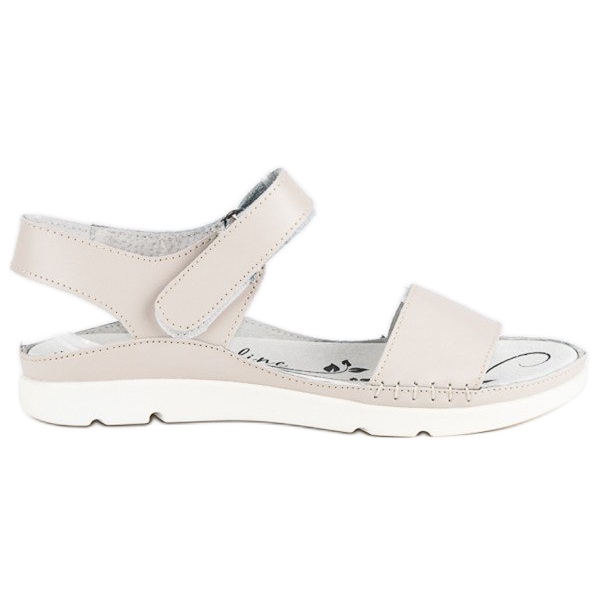 Filippo Sandalias de cuero en beige
