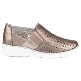 Filippo Zapatos sin cordones dorados