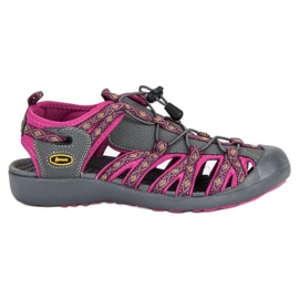 American Club Sandalias americanas cerradas violeta gris