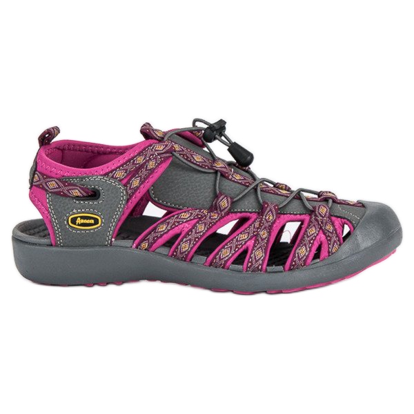 American Club Sandalias americanas cerradas violeta gris