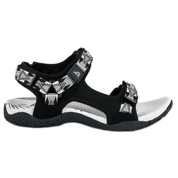 American Club Sandalias de mujer cómodas negro