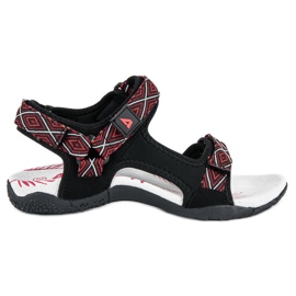 American Club Sandalias de mujer cómodas negro