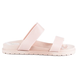 Pantuflas de mujer polvo rosado