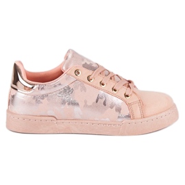 Zapatillas rosas en la unión rosado