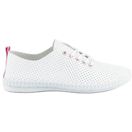 Zapatillas mckeylor caladas blanco rosado