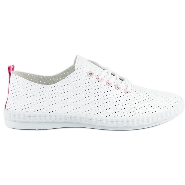 Zapatillas mckeylor caladas blanco rosado