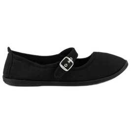 Bailarinas negras con cinturón mckeylor negro