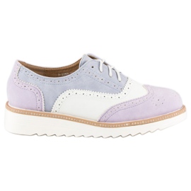 Zapatos de mujer atados violeta